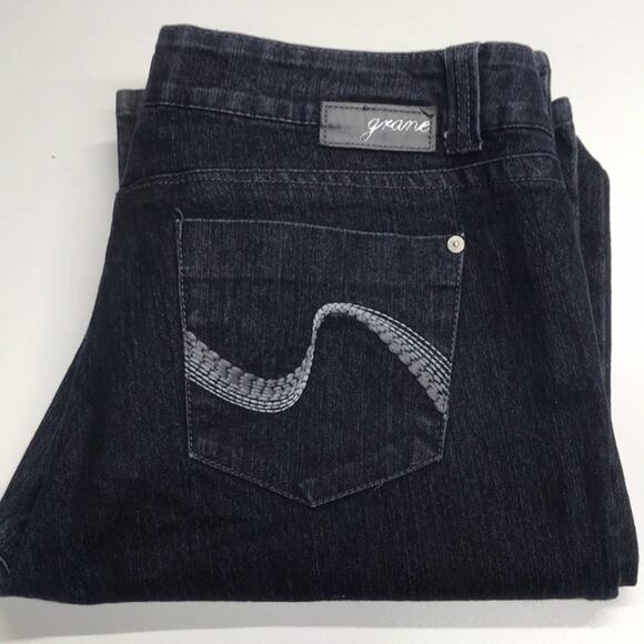 GRANE Womens 15 Long Boot Blue Jeans - Picture 4 of 5